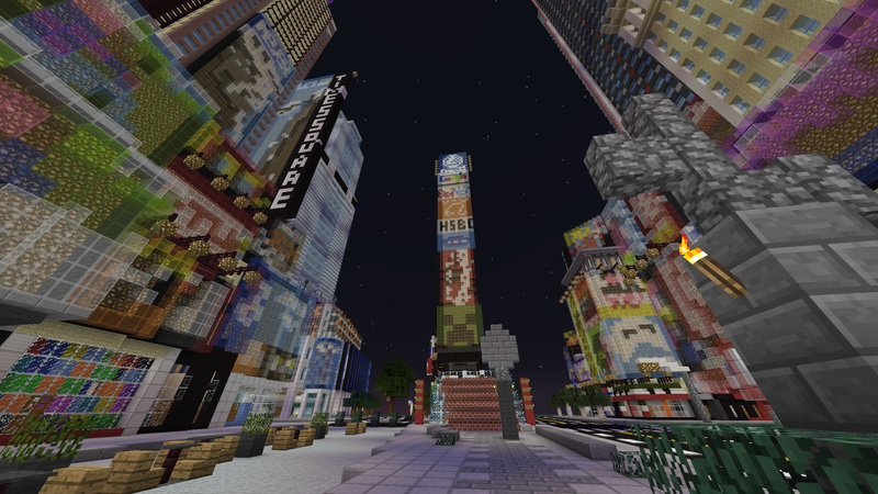 Illustration for article titled Minecraft Times Square Is Way Less Crowded
